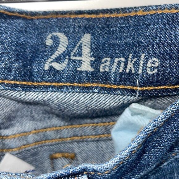 J Crew Womens Low Rise Toothpick Super Skinny Cropped Denim Jeans Blue Sz 24 NWT - Picture 6 of 10